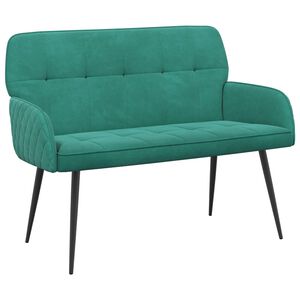 vidaXL 2-zitsbank met metalen poten 2-zits Turquoise fluweel