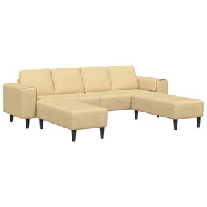 vidaXL Bank Grijs groen 250 x 188 x 76 cm Katoen Stof