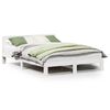 vidaXL Bedframe zonder matras massief grenenhout wit 140x200 cm