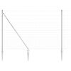 vidaXL Gecombineerd draadhek met spikes 25 x 1,6 m Zilverkleurig Mesh
