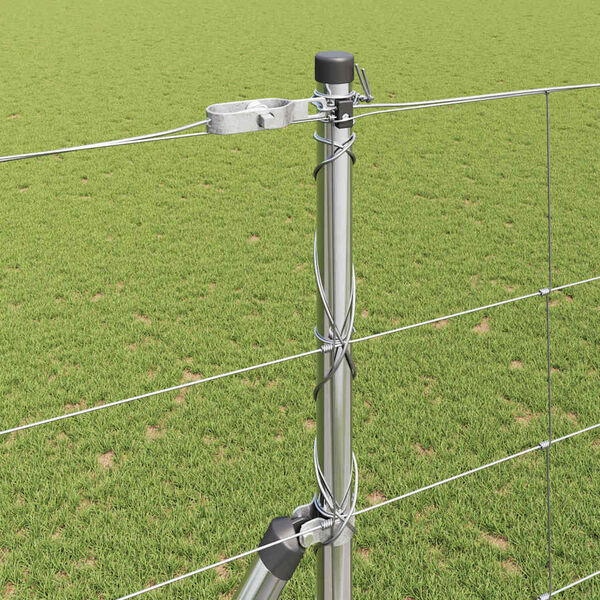 vidaXL Afrasteringspaal Gegalvaniseerd 25 x 1,6 m Staal