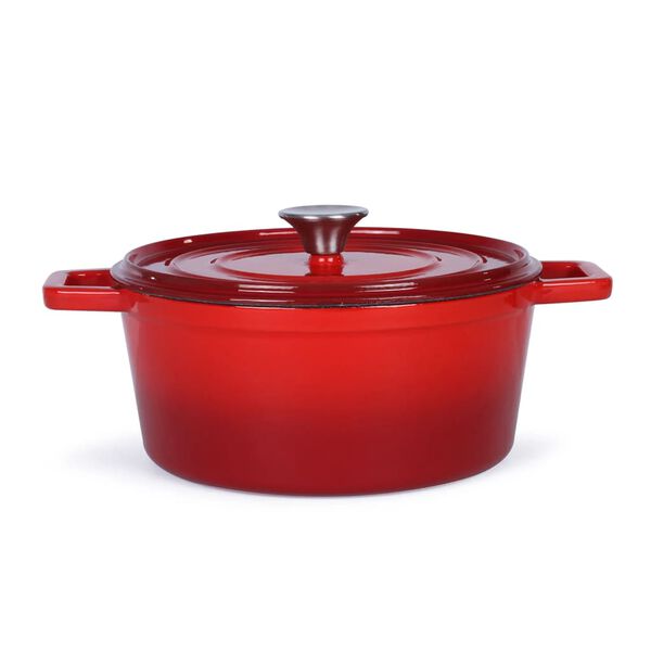 Livoo Braadpan rond 4 L 24 cm rood