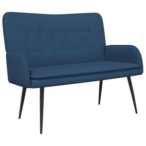 vidaXL 2-Zits Sofa Blauw 115 x 61 x 87 cm Stof