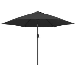 vidaXL Parasol met metalen paal 300 cm antraciet