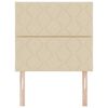 vidaXL Hoofdbord Cr&egrave;me 100 cm Stof