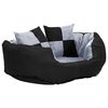 vidaXL Hondenkussen omkeerbaar en wasbaar 65x50x20 cm grijs en zwart