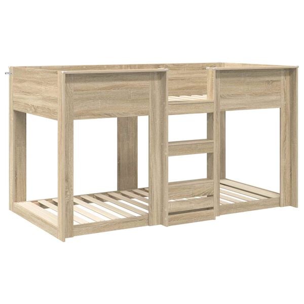 vidaXL Bunk Bed voor Kinderen Sonoma Eiken 90 x 200 cm Bewerkt hout