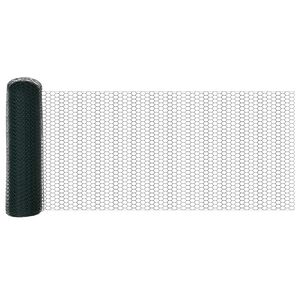 vidaXL Hexagon Hek Groen 0,5 x 10 m PVC