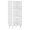 vidaXL Dressoir 34,5x32,5x90 cm bewerkt hout hoogglans wit