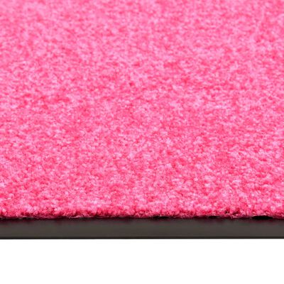 vidaXL Deurmat wasbaar 60x90 cm roze