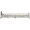 vidaXL Bedframe met hoofd- en voeteneinde betongrijs 200x200 cm