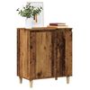 vidaXL Dressoir 60x35x70 cm bewerkt hout oud houtkleurig