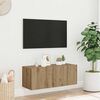 vidaXL Tv-wandmeubel 80x30x30 cm bewerkt hout artisanaal eikenkleurig
