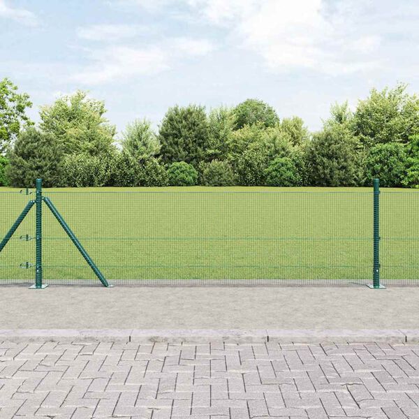 vidaXL Afrasteringspaal Groen 50 x 0,5 m (12 x 12 mm gaas)