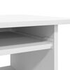 vidaXL Bureau 80x45x74 cm bewerkt hout wit