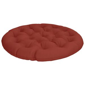 vidaXL Papasan Stoel Kussen VIANEN 100% Polyester Rood &Oslash; 130 x 12 cm