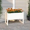 vidaXL Plantenbak 78x40x52 cm massief grenenhout wit