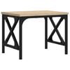 vidaXL Printerstandaard 40x30x31 cm bewerkt hout sonoma eikenkleurig