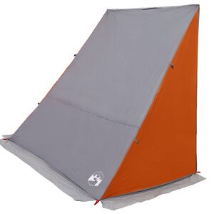 vidaXL Achterkleptent 190 x 150 x 185 cm Grijs en Oranje taft