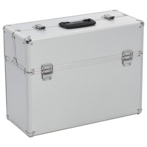 vidaXL Gereedschapskoffer 47x36x20 cm aluminium zilverkleurig