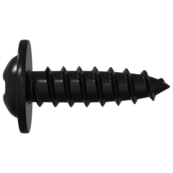 vidaXL Zelftappende Nagel 12 pcs Zwart 3,5 x 12 mm IJzer