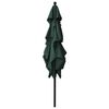 vidaXL Parasol 3-laags met aluminium paal 2,5x2,5 m groen