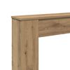 vidaXL Haardombouw 100x20x100 cm bewerkt hout artisanaal eikenkleurig