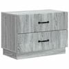 vidaXL Nachtkastje Grijs sonoma 62 x 34,5 x 44,5 cm Bewerkt hout