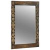 vidaXL wandspiegel Walnoot Bruin 70 x 50 cm Bewerkt hout en glas