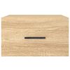vidaXL Nachtkastje wandgemonteerd 35x35x20 cm sonoma eikenkleurig