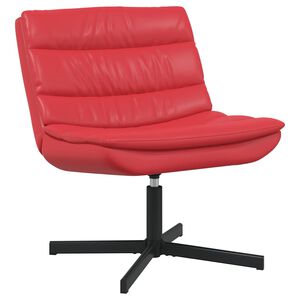 vidaXL Draaistoel Rood 63 x 75 x 76 cm Kunstleer