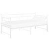 vidaXL Slaapbankframe uittrekbaar metaal wit 90x200 cm