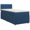 vidaXL Boxspringbed met matras met hoofdeinde Blauw 100 x 200 cm Stof