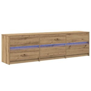 vidaXL TV Eenheden 2 st Artisan Eiken Bewerkt hout