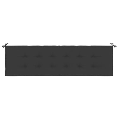 vidaXL Tuinbankkussen 180x50x3 cm oxford stof zwart