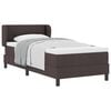 vidaXL Boxspringbed met hoofdeinde Donkerbruin 80 x 200 cm Stof