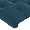 vidaXL Bedframe zonder matras 100x200 cm fluweel donkerblauw