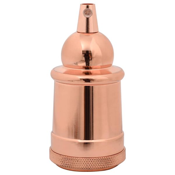 vidaXL Lamphouders 2 st ros&eacute;goud E27