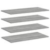 vidaXL Wandschappen 4 st 80x40x1,5 cm bewerkt hout grijs sonoma eiken