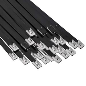 vidaXL Kabelbinders 250 st 7,9 x 600 mm Zwart