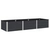 vidaXL Verhoogde plantenbak Zwart 300 x 100 x 54 cm WPC en Aluminium