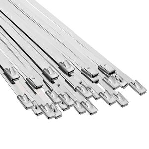 vidaXL Kabelbinders 25 st 4,6 x 400 mm zilver