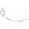 vidaXL Bedframe met matras Taupe 120 x 200 cm Stof