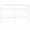 vidaXL Vervangend hoofdbord 137 cm metaal wit