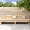 vidaXL Tuinmiddenbanken 2 st 120x80 cm massief grenenhout
