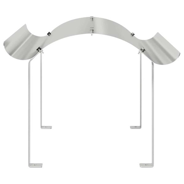 vidaXL Schoorsteenkap Zilver 59,5 x 50 x 36,5 cm Roestvrij staal