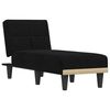 vidaXL Chaise longue stof zwart