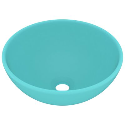 vidaXL Wastafel rechthoekig 71x38 cm keramiek mat donkergrijs