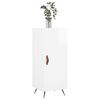 vidaXL Dressoir 34,5x34x90 cm bewerkt hout hoogglans wit