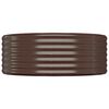 vidaXL Plantenbak 175x100x36 cm gegalvaniseerd staal bruin